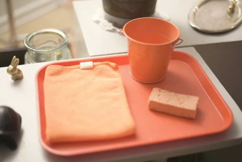 Practical life on a tray